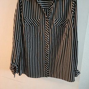 Black white blouse